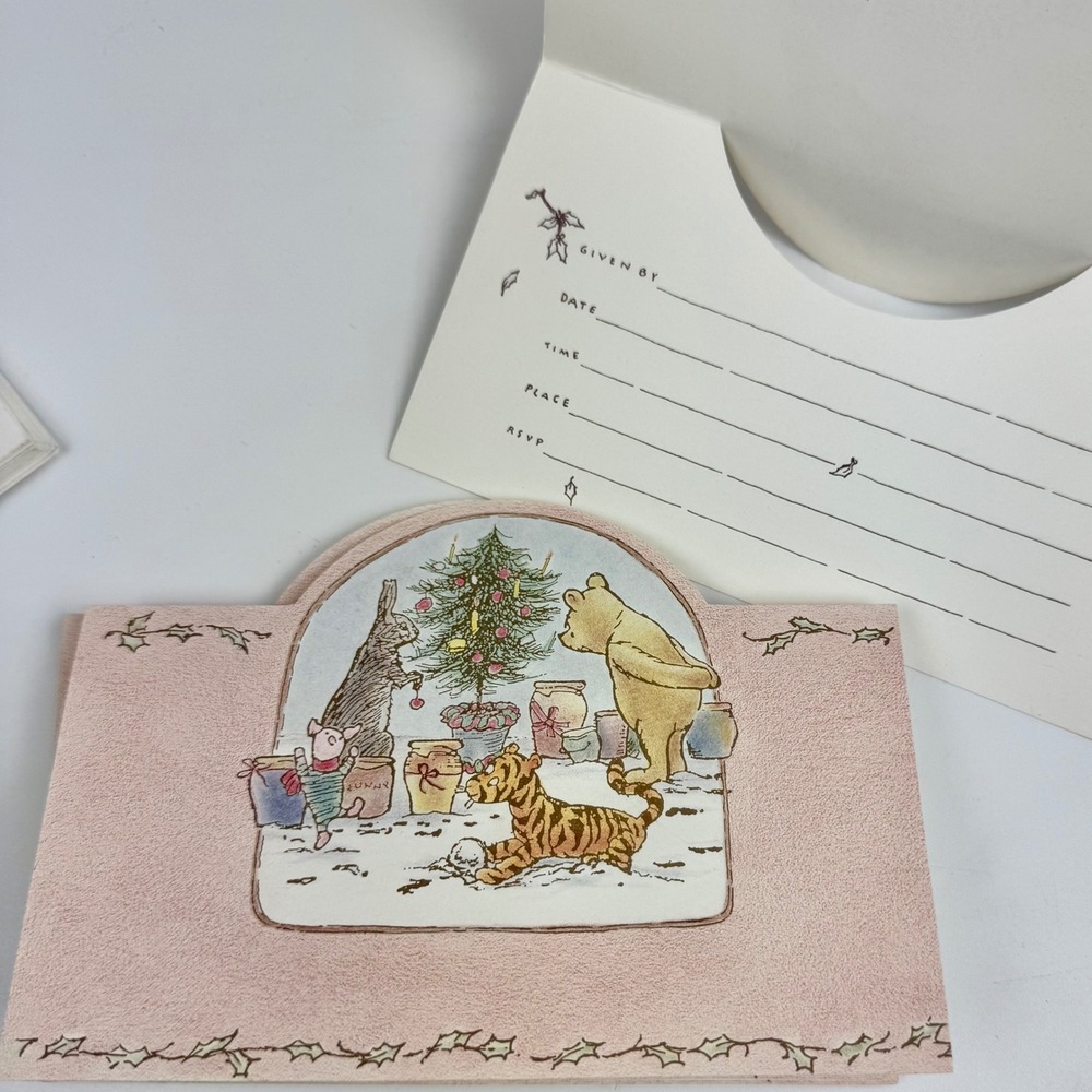 Vintage Winnie the Pooh Birthday Party Invitations 19ct Michael & Co Disney‎
